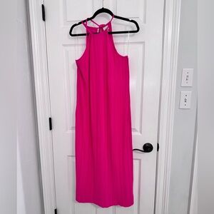 A New Day Bright Pink Halter Dress